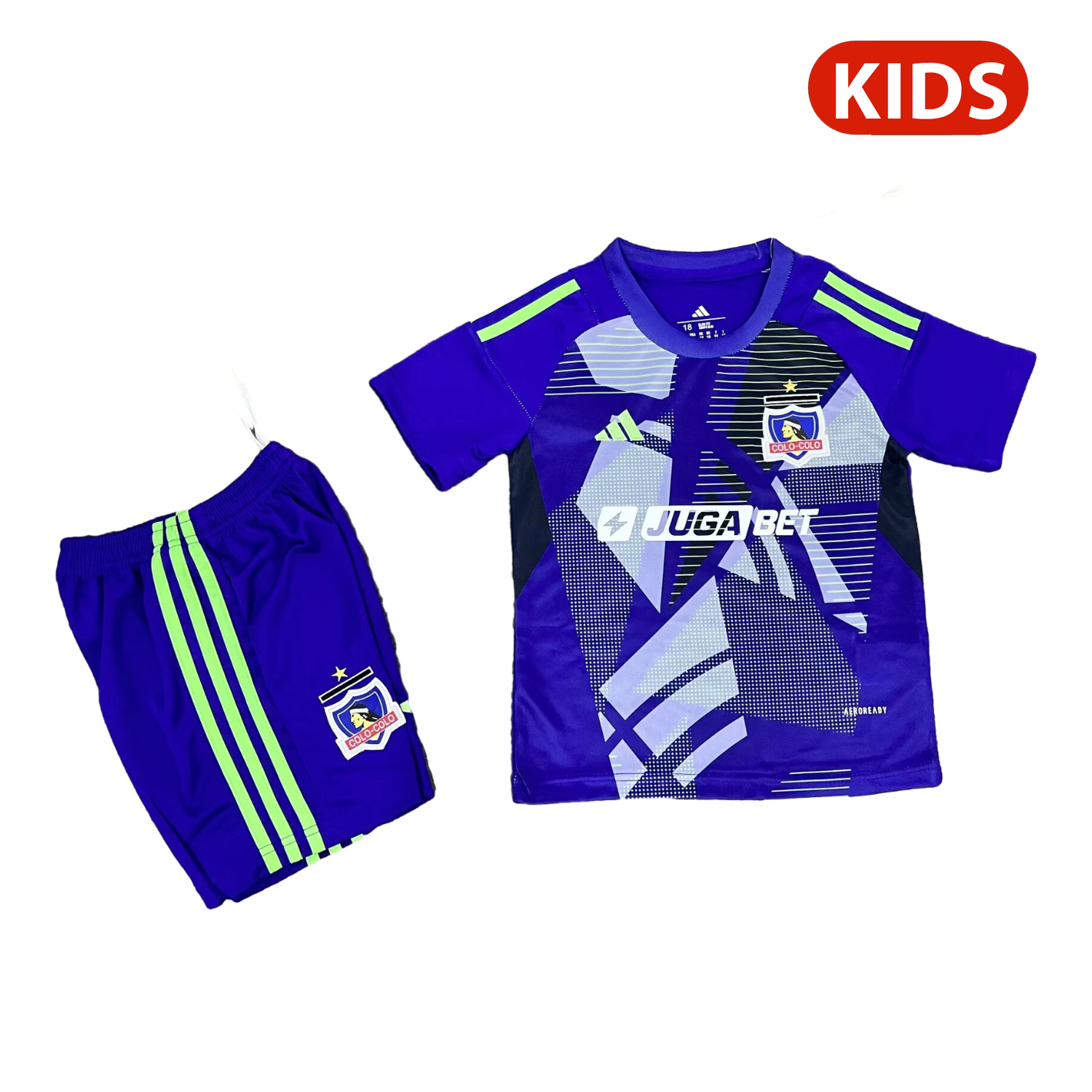 TKH-turbokithub-Colo Colo 25-26 Blue Goalkeeper Kids Kit