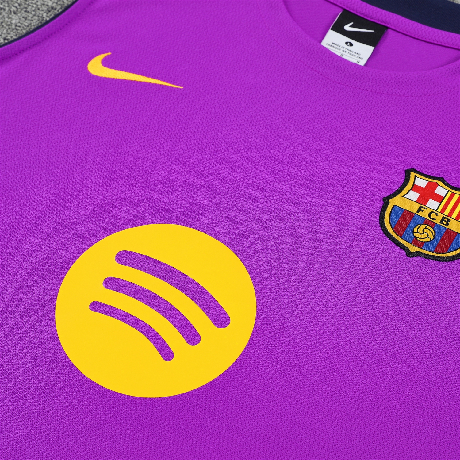 TKH-turbokithub-Barcelona 25-26 Vest Training Set - Purple Vest and Dark Blue Shorts