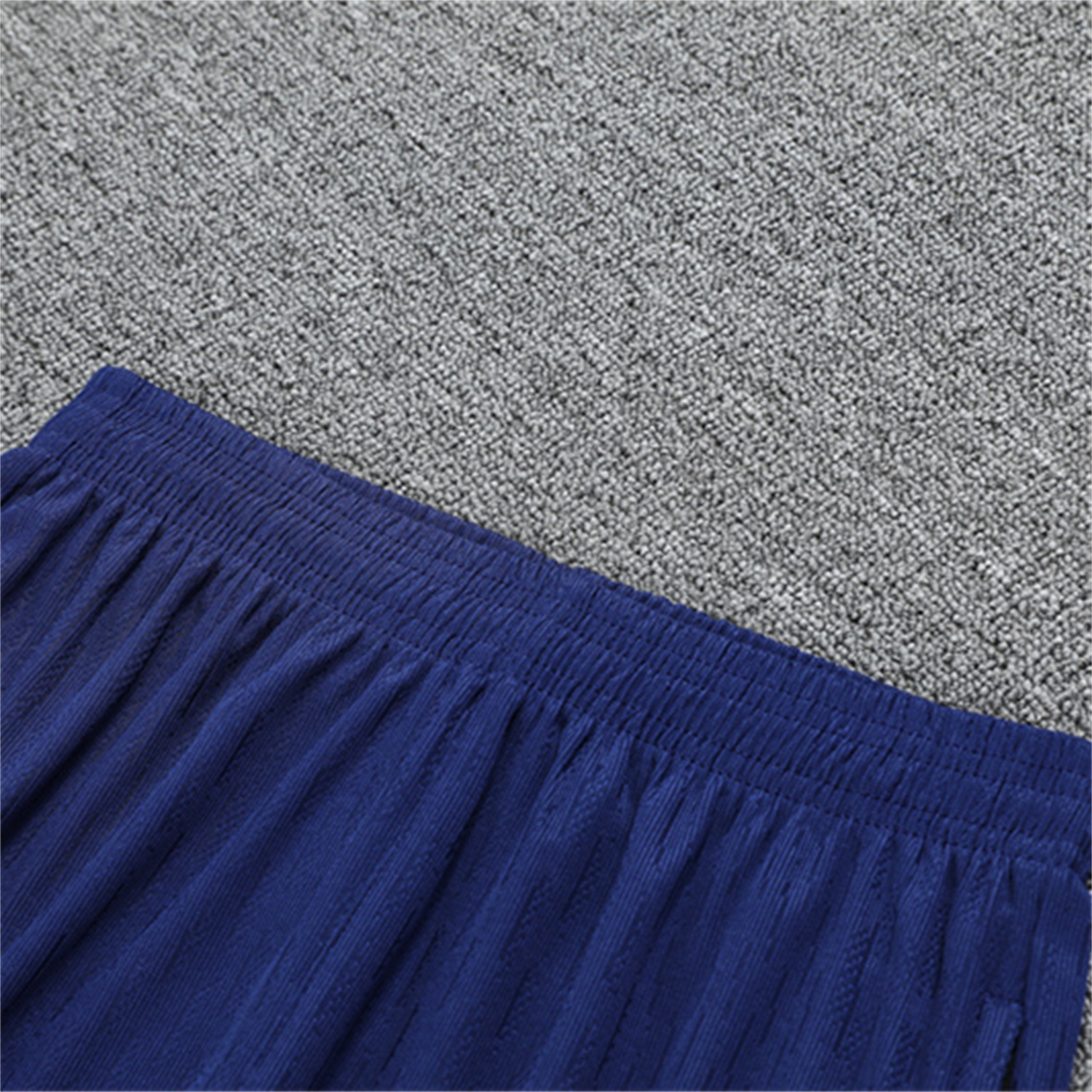TKH-turbokithub-Paris Saint-Germain PSG 25-26 Kid Long Sleeves Training Set - Royal Blue Gray Sleeves Top & Royal Blue Pants