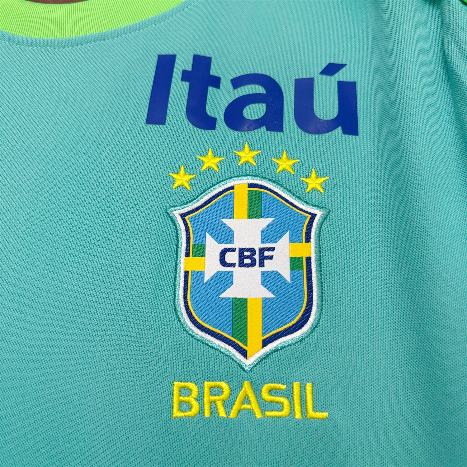 TKH-turbokithub-Brazil 2026 Tiffany Blue Training Jersey - Fans Version