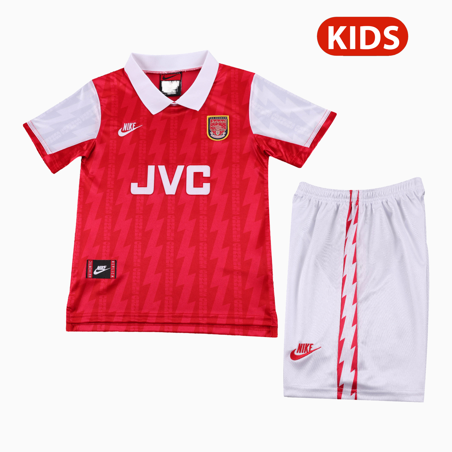 TKH-turbokithub-Retro Arsenal 1994-95 Home Kids Kit