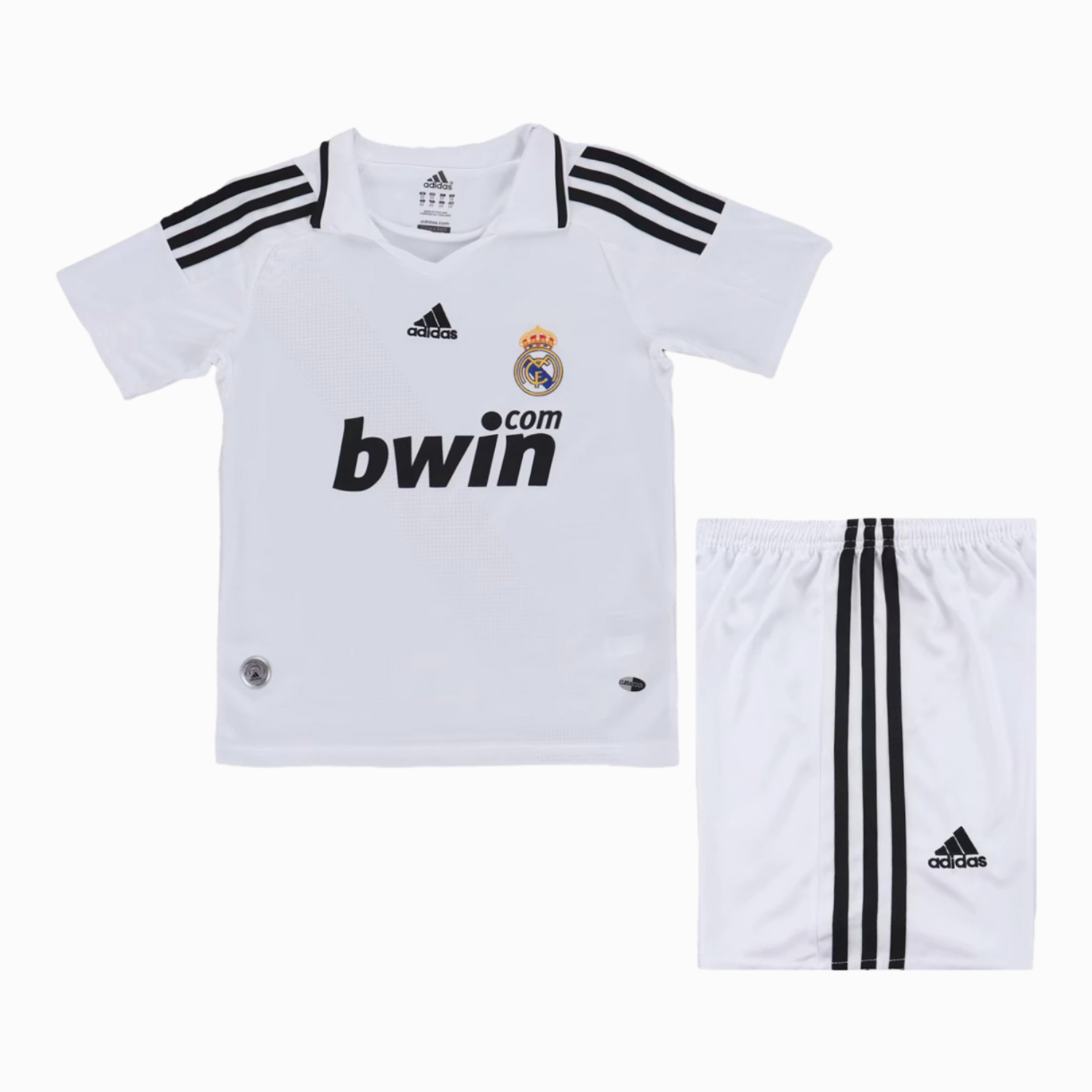 TKH-turbokithub-Retro Real Madrid 2008-09 Home Kids Kit