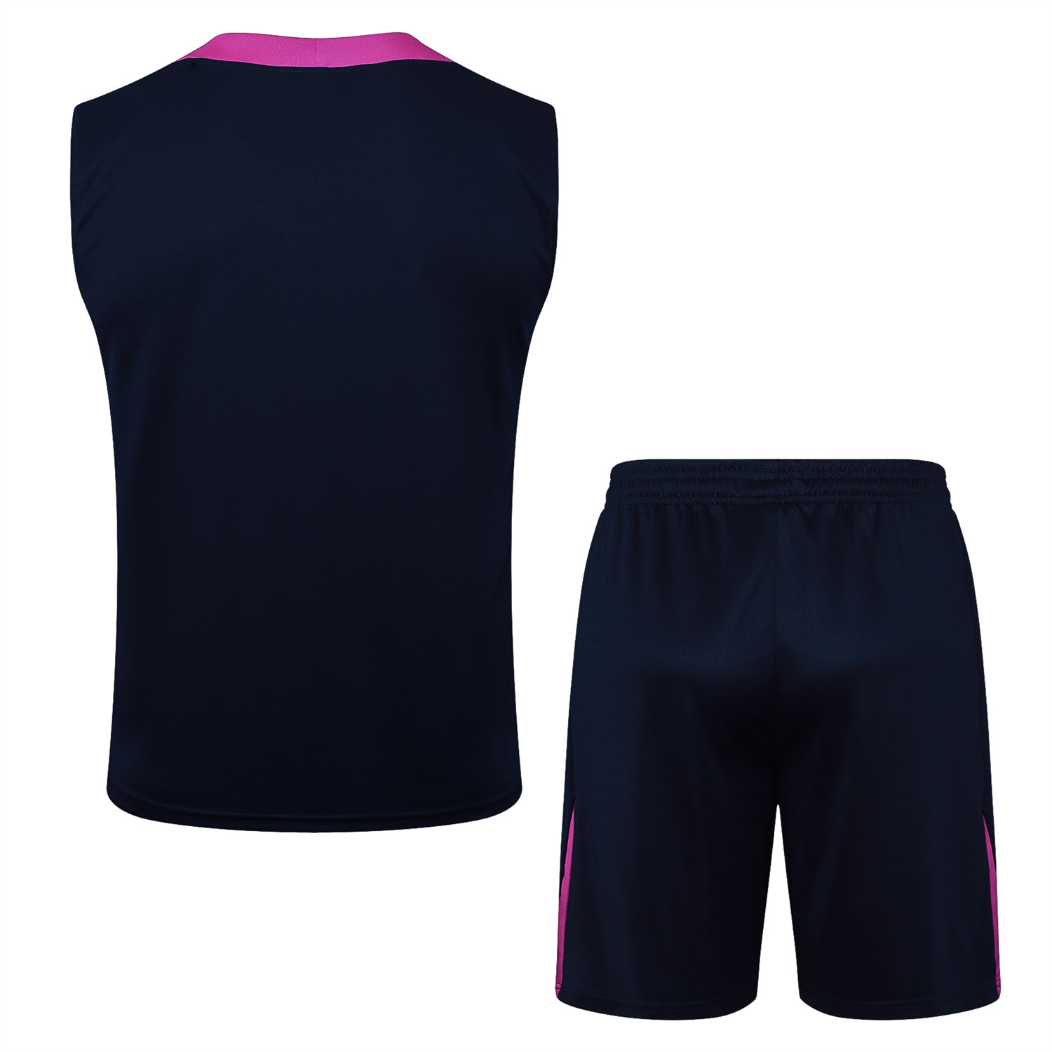 TKH-turbokithub-Barcelona 25-26 Vest Training Set - Deep Blue Black Vest and Shorts