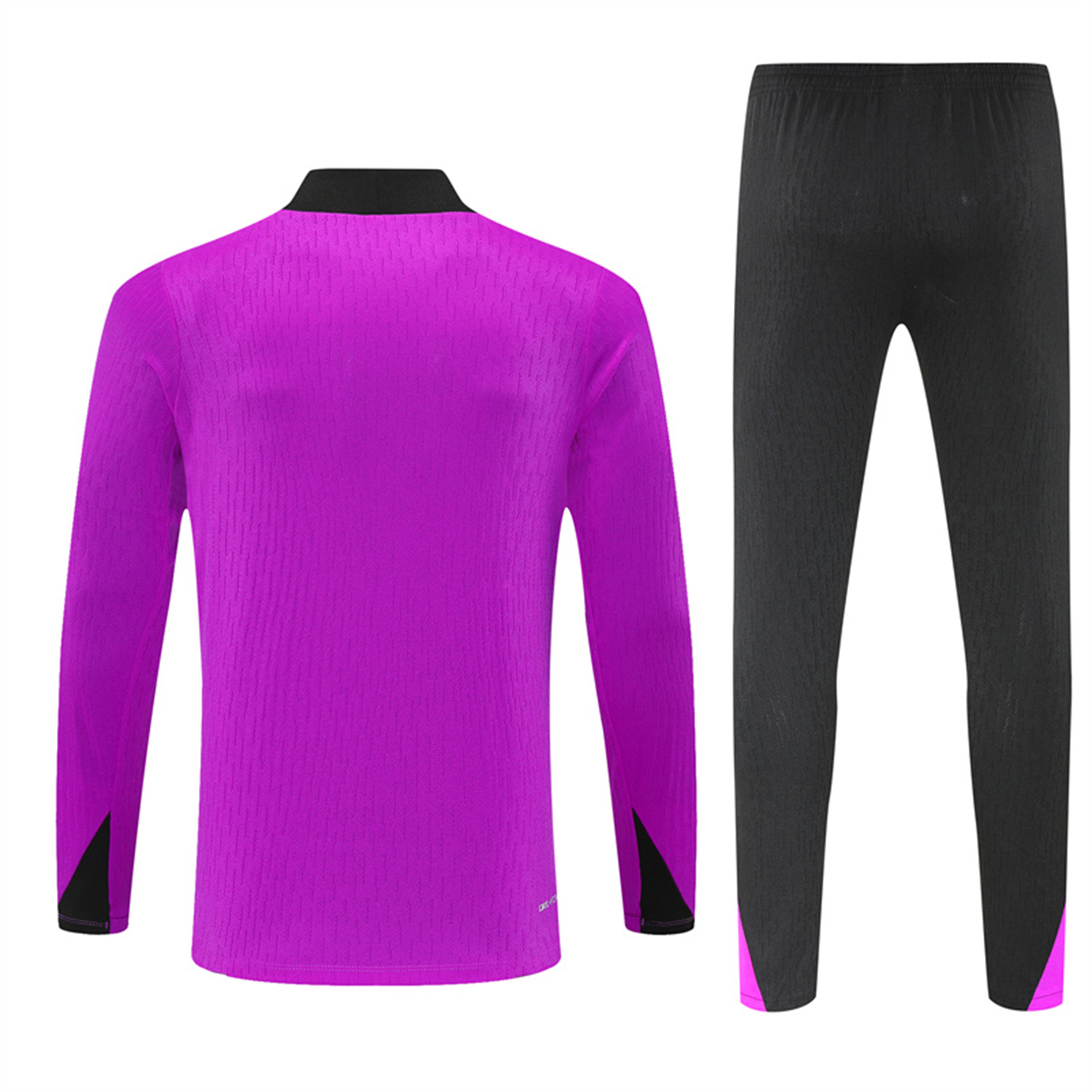 TKH-turbokithub-England 25-26 Kids Long Sleeve Training Set - Player Version - Purple Top and Black Pants