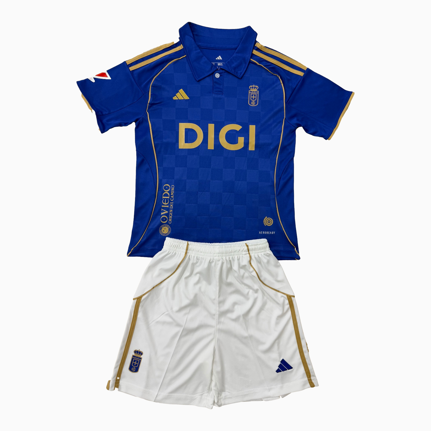 TKH-turbokithub-Real Oviedo 25-26 Home Men's Adult Jersey Set - Fans Version