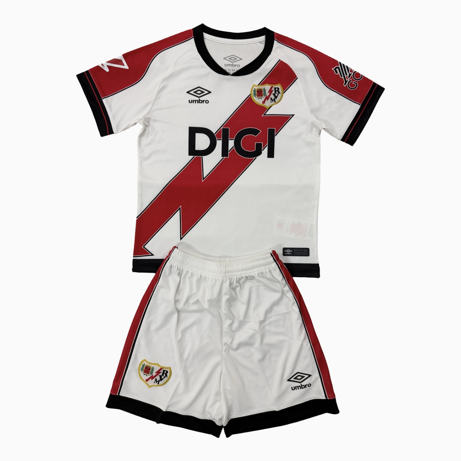 TKH-turbokithub-Rayo Vallecano 25-26 Home Men's Adult Jersey Set - Fans Version