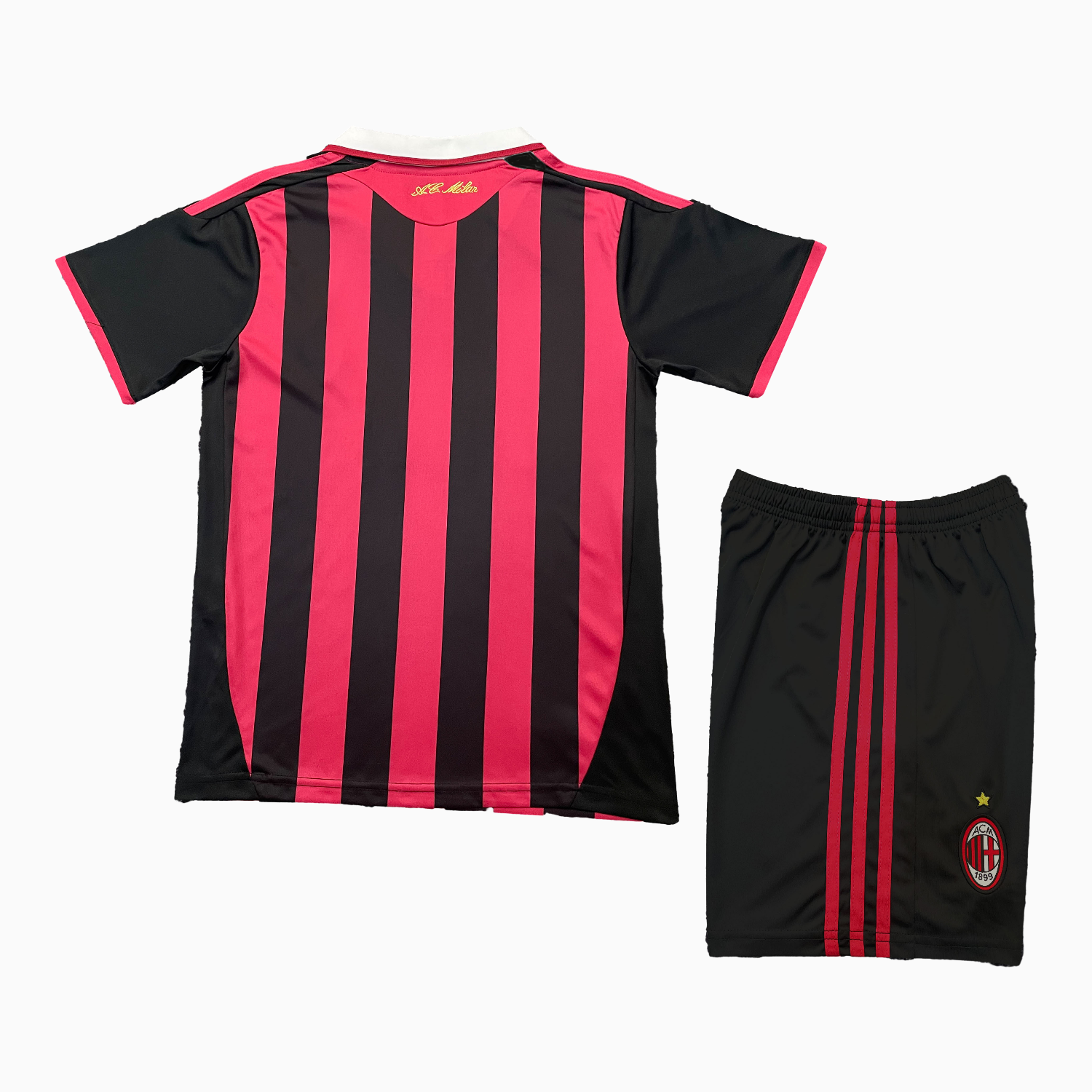 TKH-turbokithub-Retro AC Milan 2009-10 Home Red Kids Kit