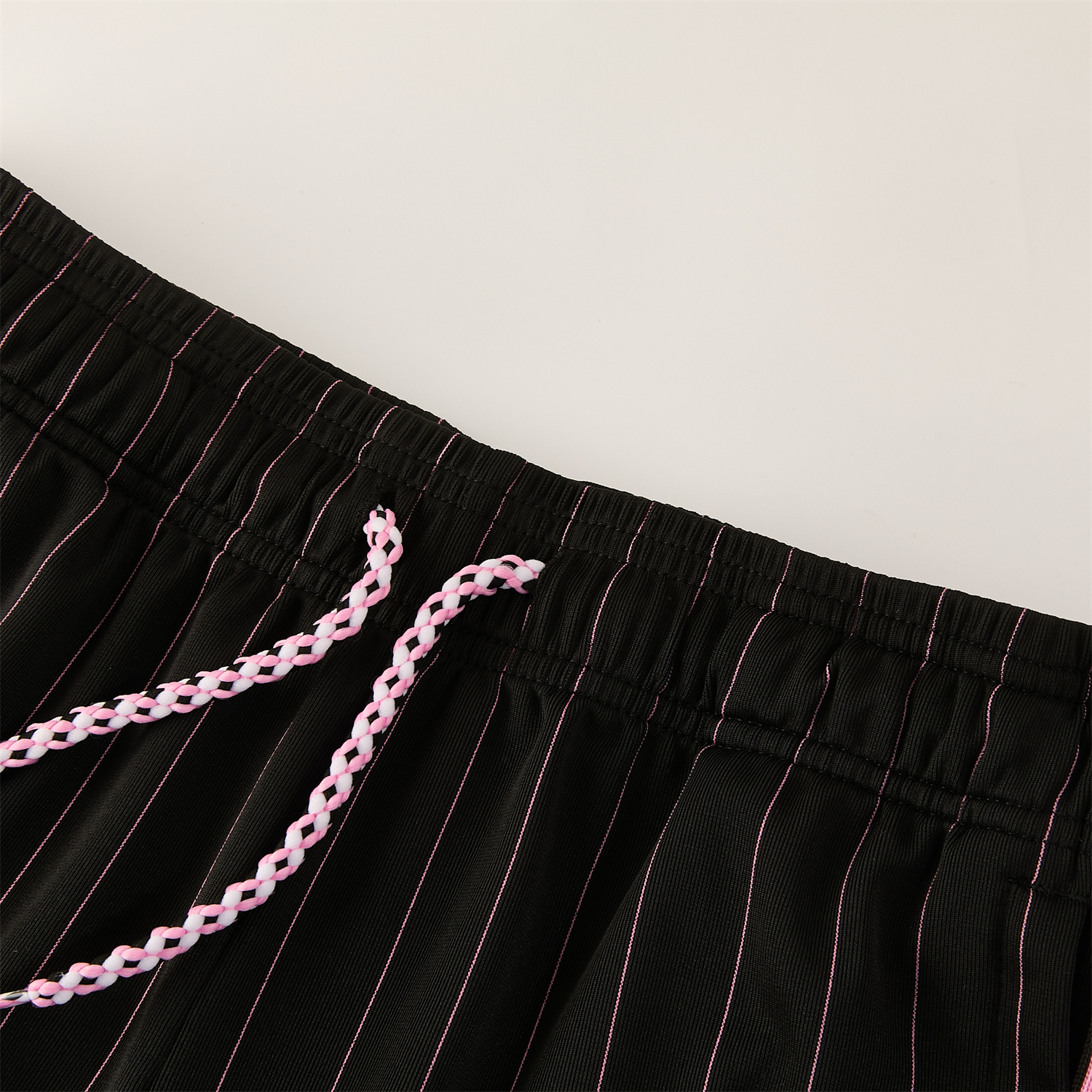 TKH-turbokithub-Juventus 26-27 Short-Sleeve Training Set - Pink Lines Black Top & Shorts
