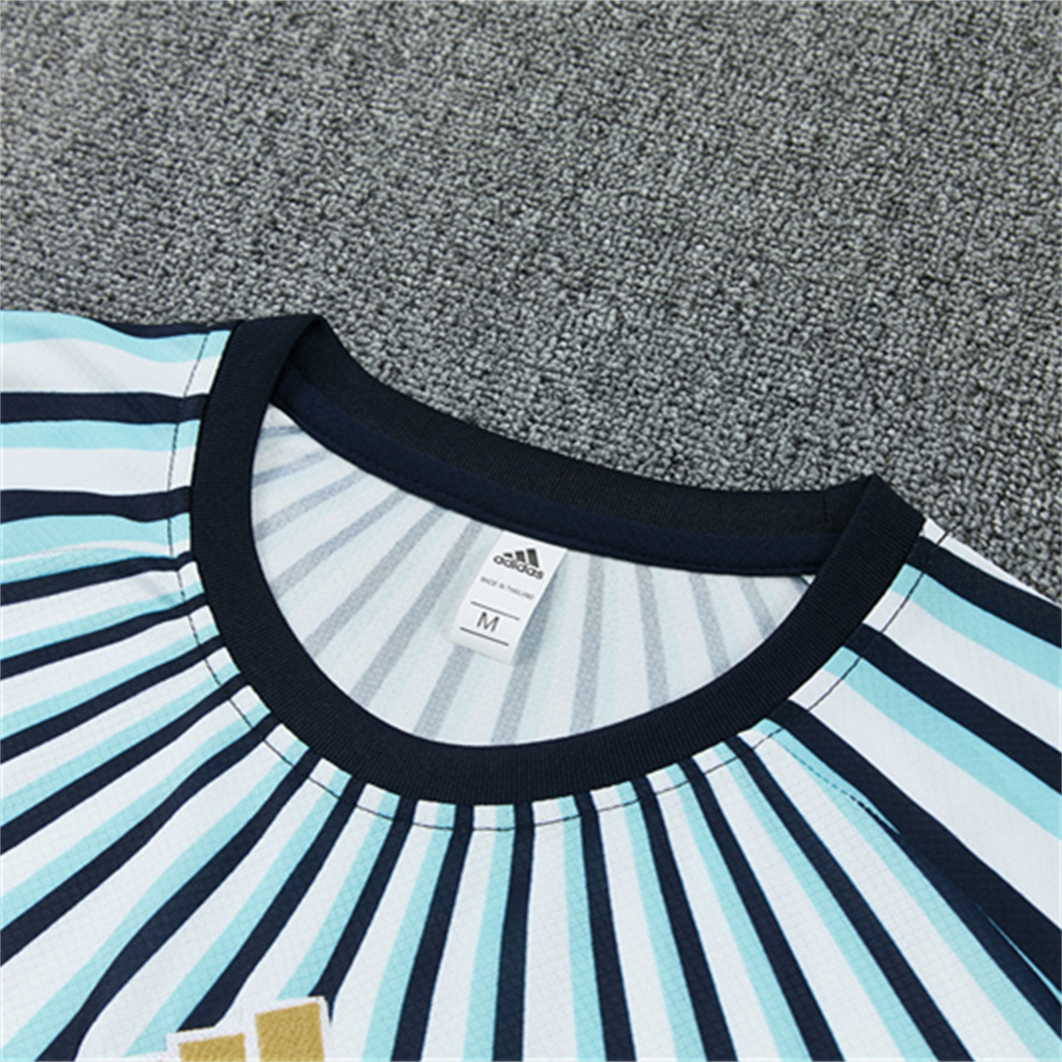 TKH-turbokithub-Argentina 2026 Short-Sleeve Training Set - Blue Rays Top and Blue Shorts