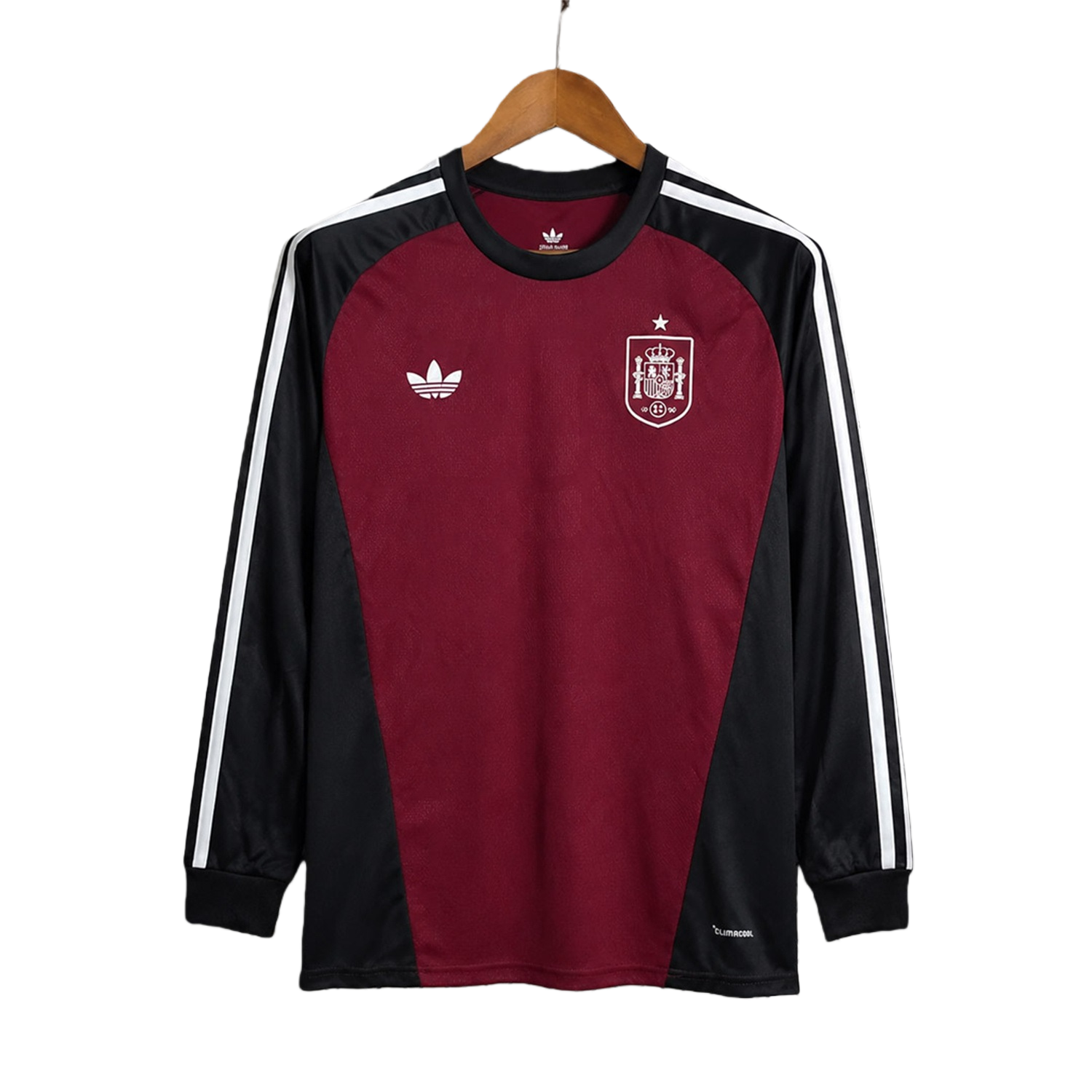 TKH-turbokithub-Spain 2026 Wine Red Long Sleeves Goalkeeper Jersey - Fans Version