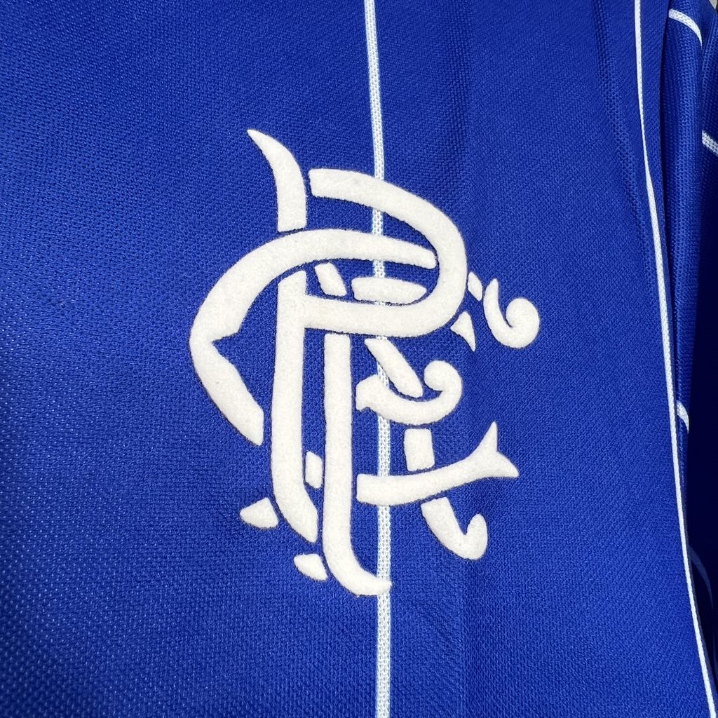 TKH-turbokithub-Retro Glasgow Rangers 1982-83 Home Stadium Jersey