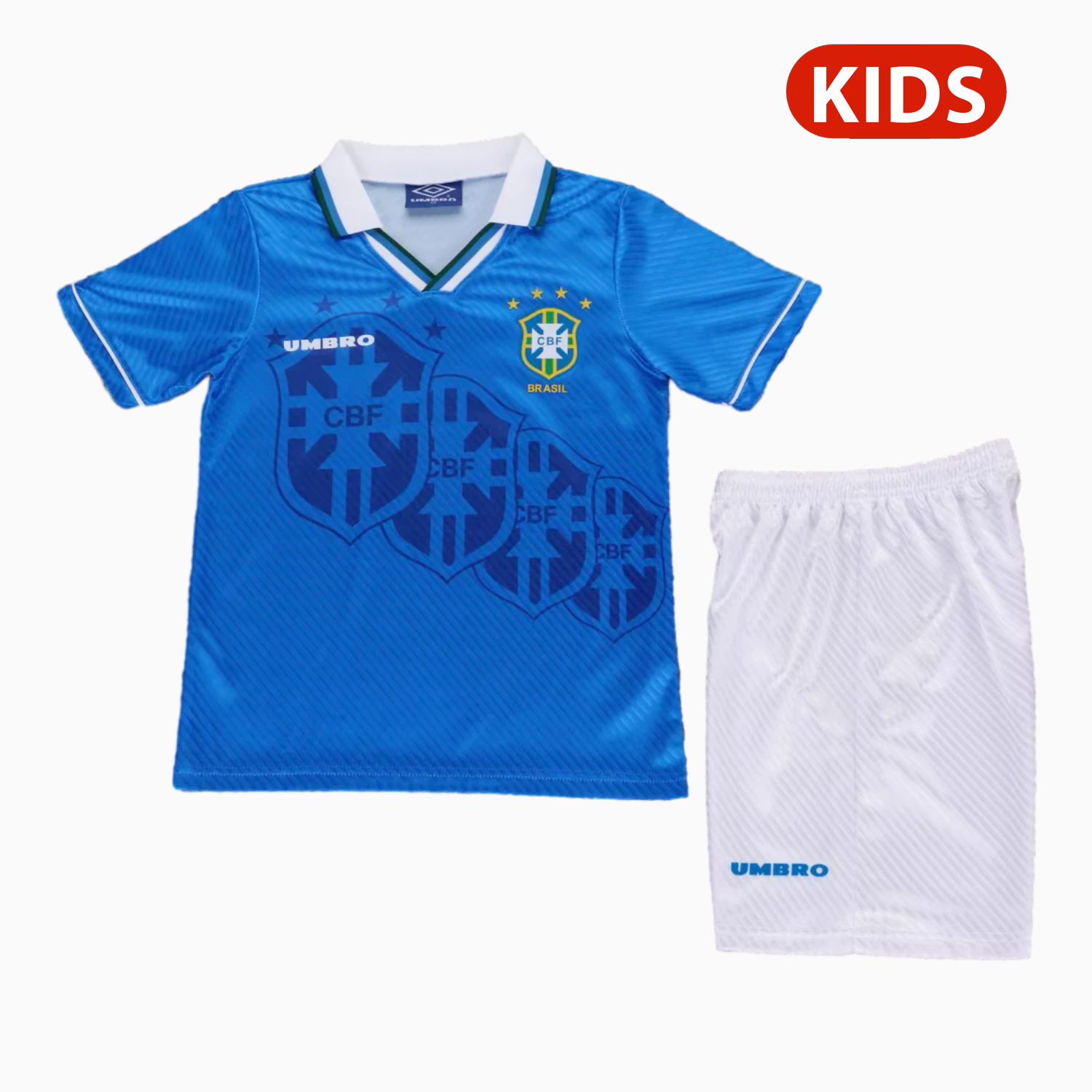 TKH-turbokithub-Retro Brazil 1996 Away Kids Kit