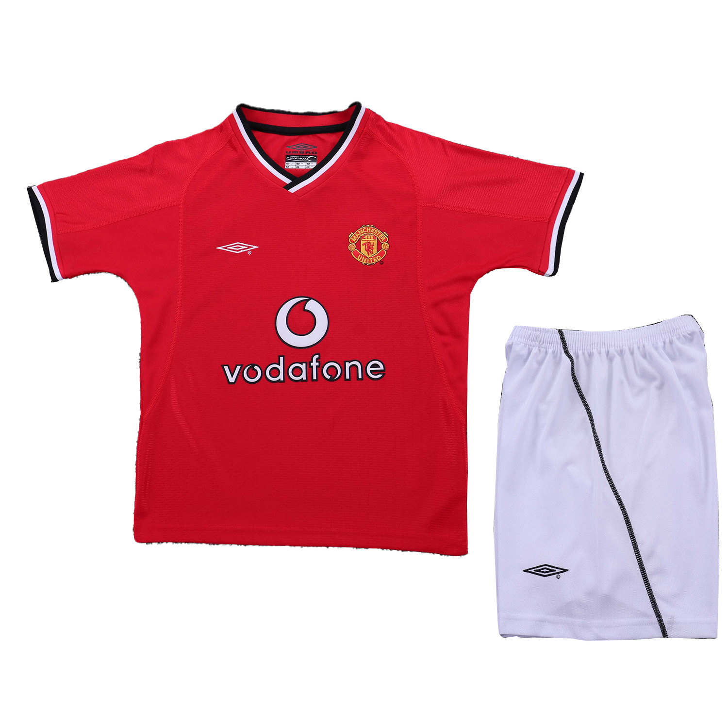 TKH-turbokithub-Retro Manchester United 2000-02 Home Kids Kit