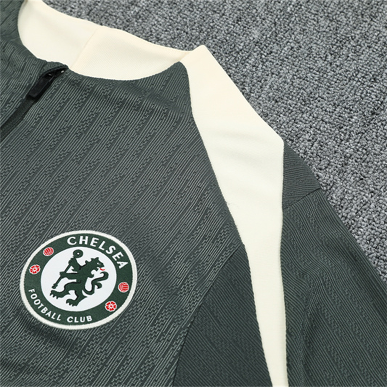 TKH-turbokithub-C.H.E.L.S.E.A 25-26 Kid Long Sleeves Training Set - Army Green Top & Army Green Shorts