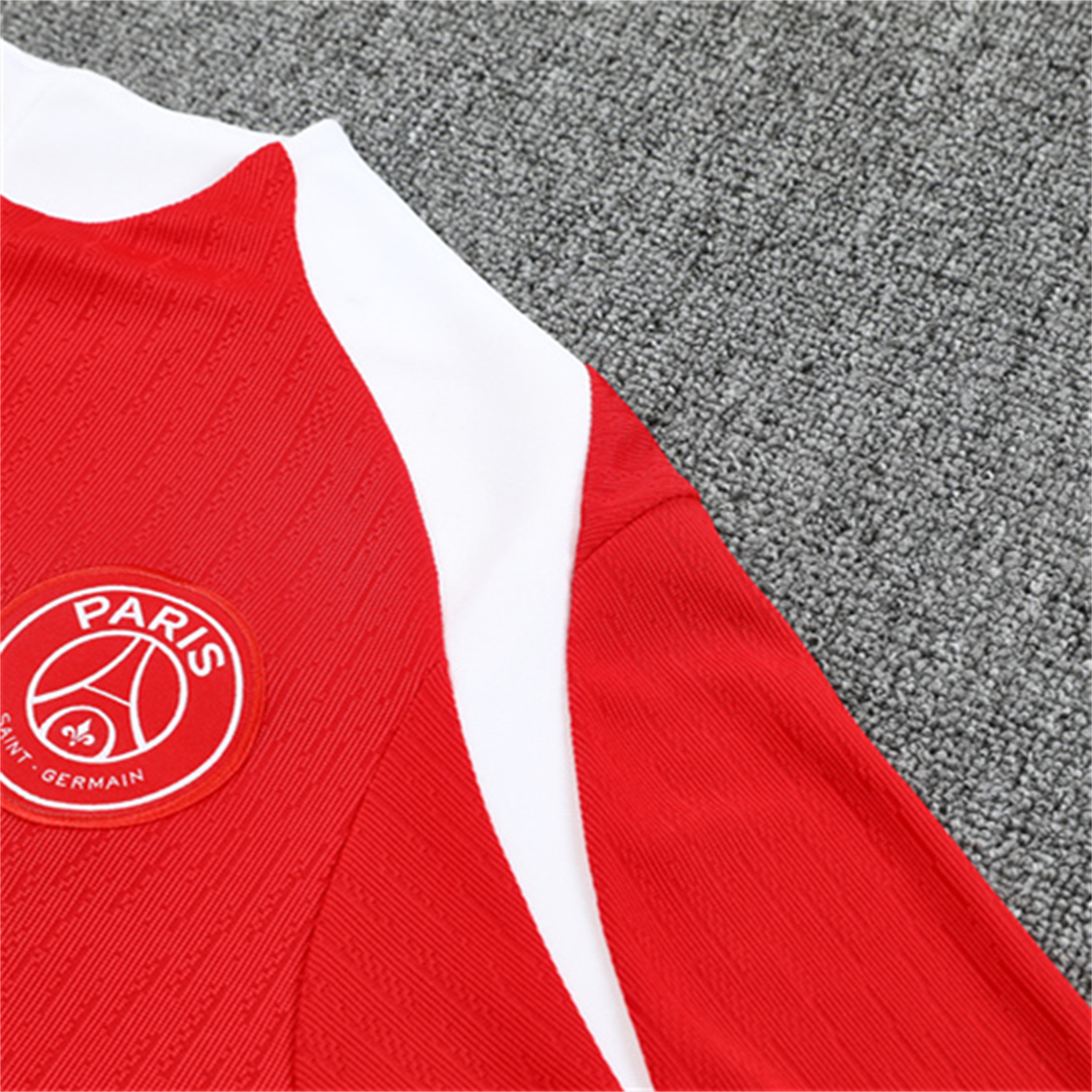 TKH-turbokithub-Paris Saint-Germain PSG 25-26 Long Sleeves Training Set - Red Top & Royal Blue Pants