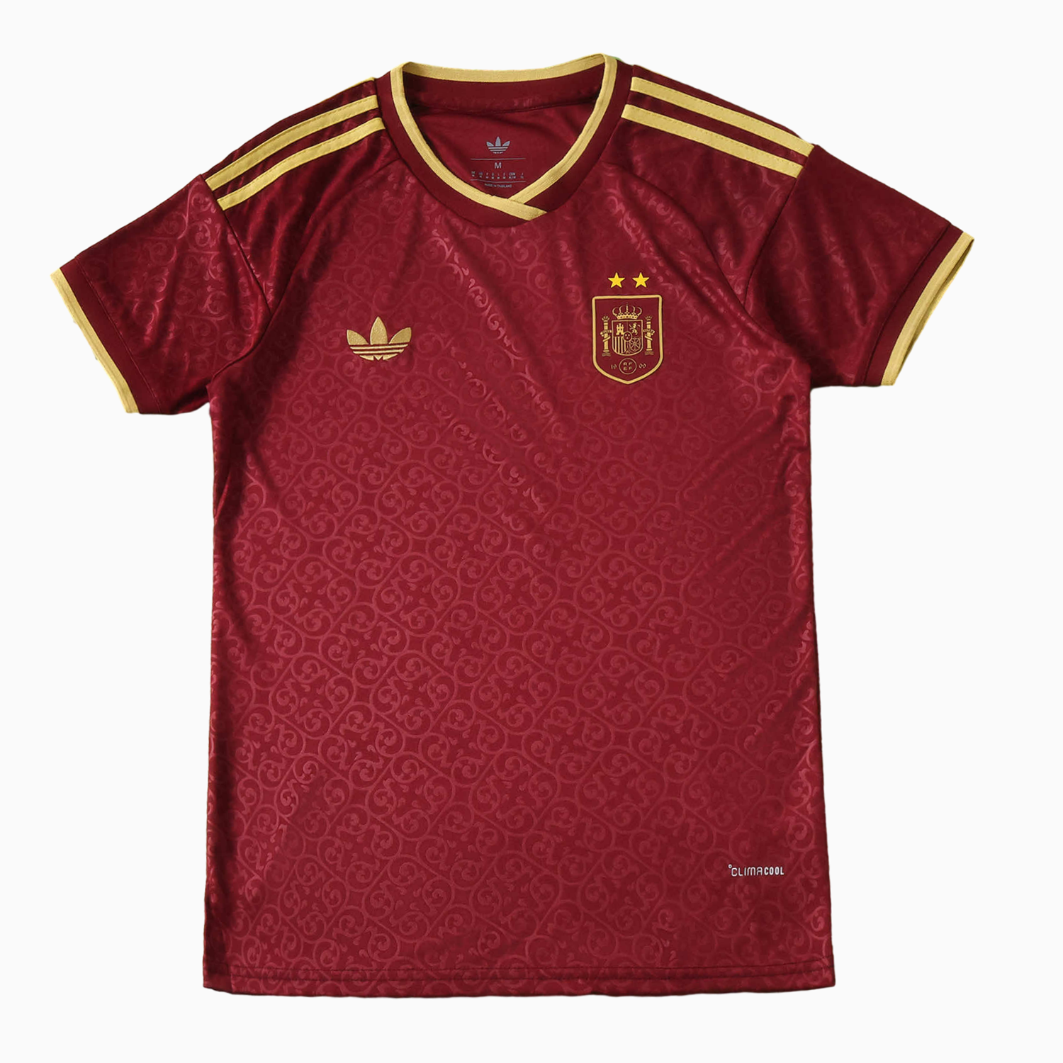 TKH-turbokithub-【Two-Crown Star】Women's Spain 2026 Third Wine Red Jersey - Fans Version