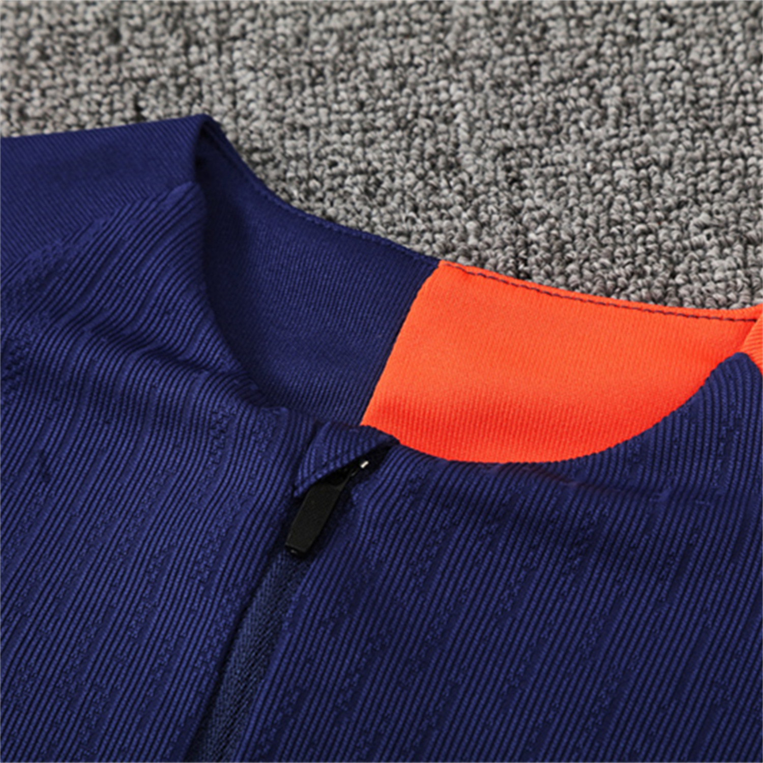 TKH-turbokithub-Barcelona 25-26 Kids Long Sleeve Training Set - Royal Blue Top Orange Sponsor & Royal Blue Pants