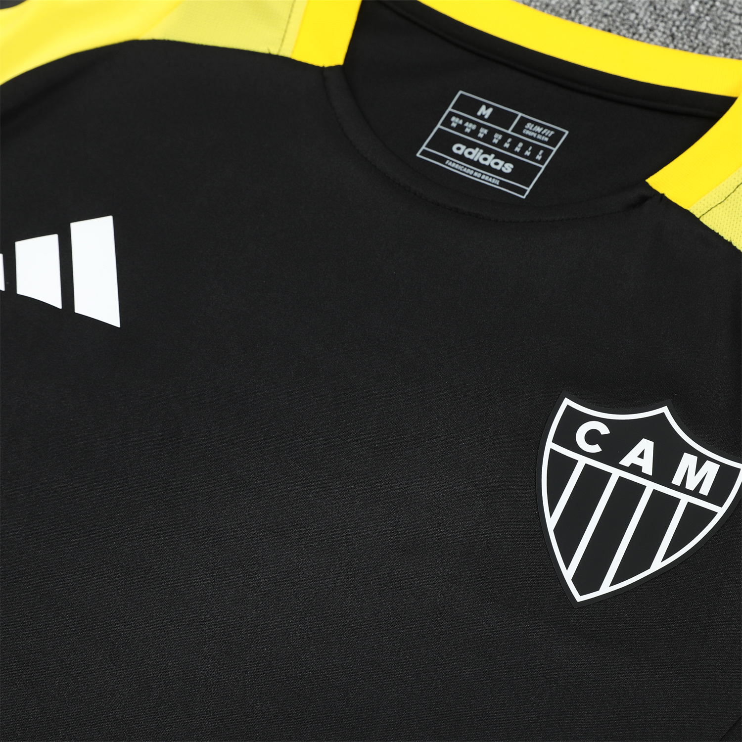 TKH-turbokithub-Atletico Mineiro 25-26 Short-Sleeve Kids Training Set - Black Top With Black Shorts