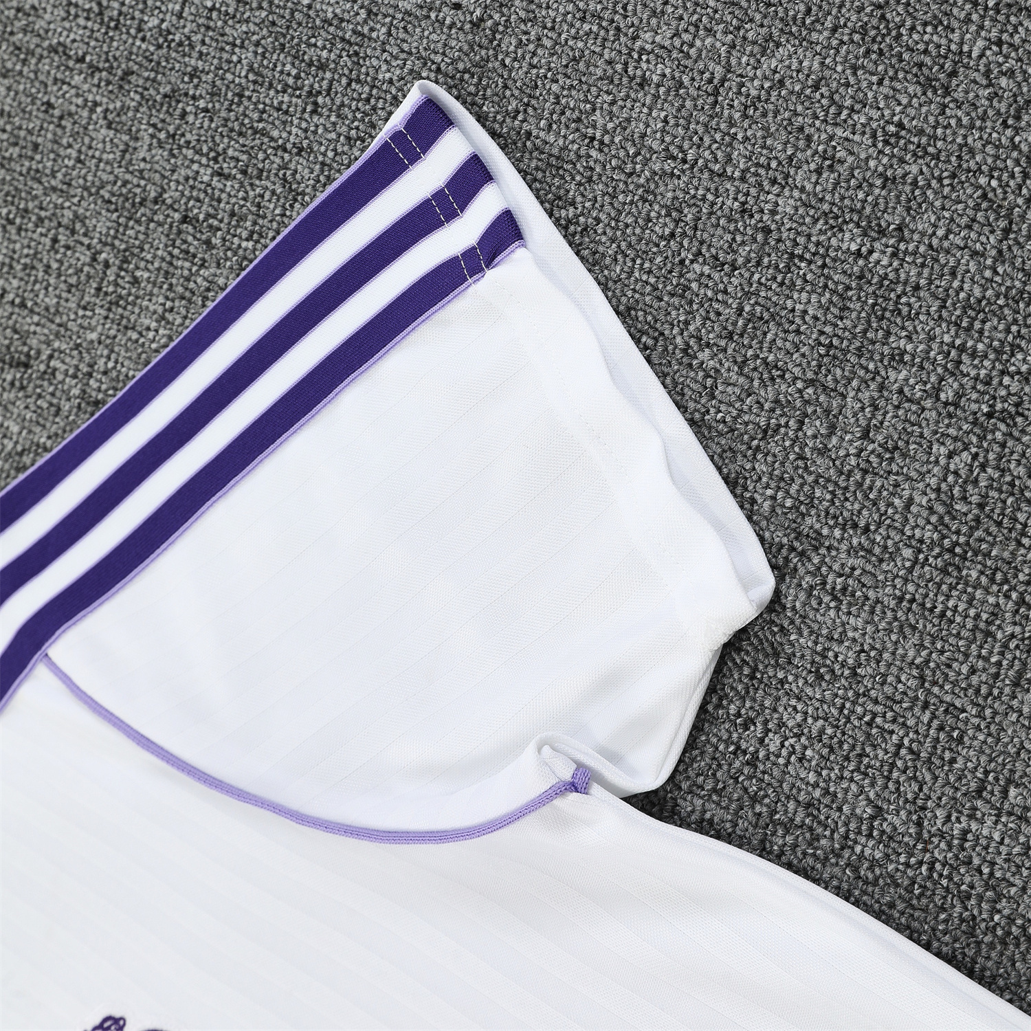 TKH-turbokithub-Real Madrid 25-26 Short-Sleeve Training Set - Purple And White Top & Purple Shorts