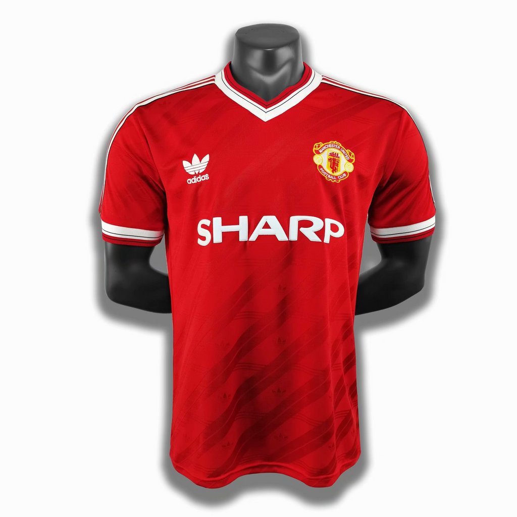 TKH-turbokithub-Retro Manchester United 86-88 Home Stadium Jersey