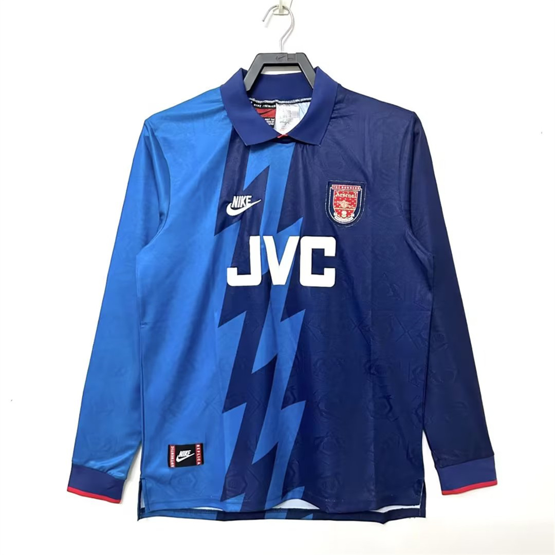 TKH-turbokithub-Retro Arsenal 95-96 Away Long Sleeve Jersey