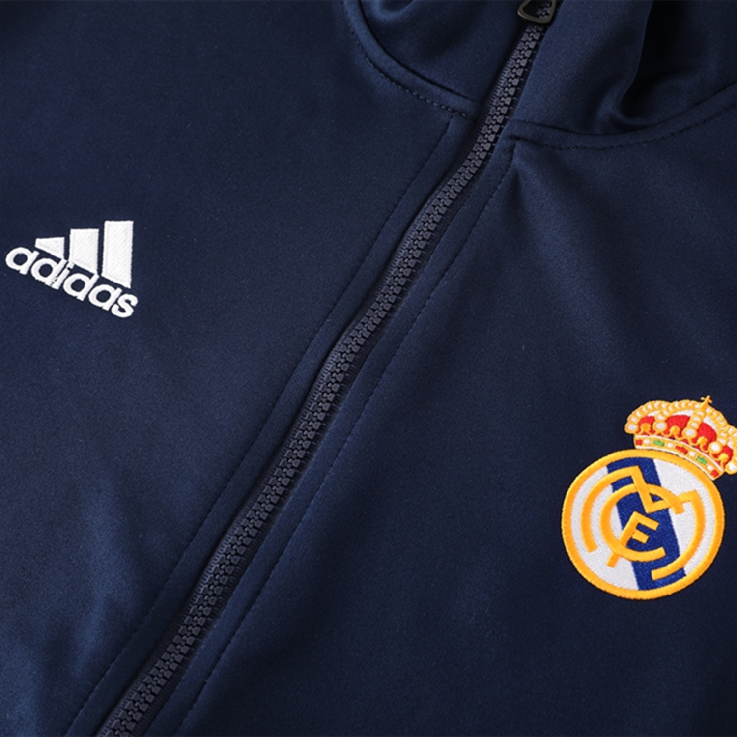 TKH-turbokithub-Real Madrid 25-26 Jacket Training Tracksuit - Royal Blue Jackets & Pants with Orange Lines