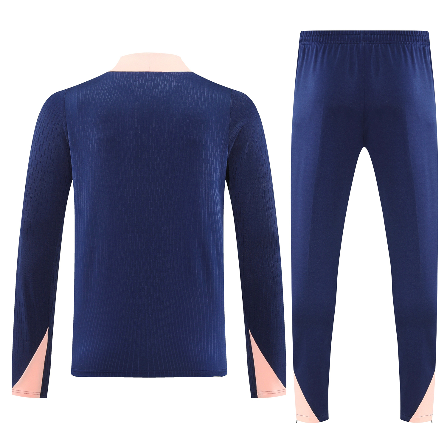 TKH-turbokithub-France 2026 Long Sleeve Training Set - Dark With Pink Top and Pants